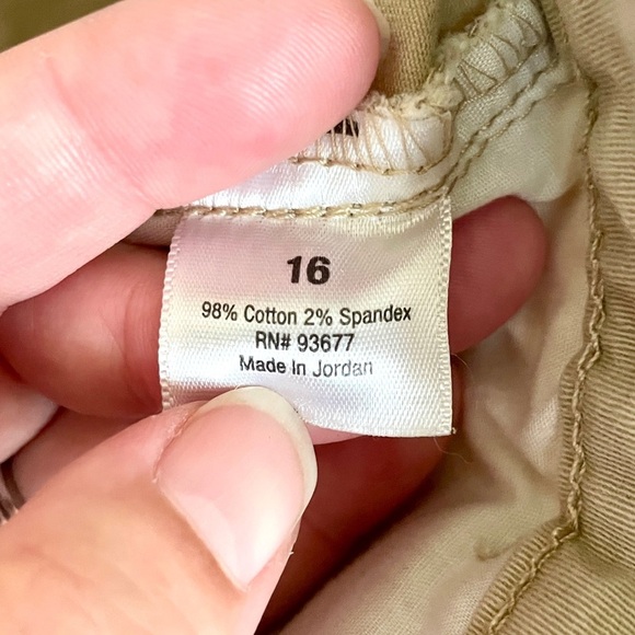 a.n.a women’s casual wide leg crop cotton chino khaki pants pockets 16 - Picture 9 of 10